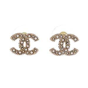 Chanel Cc Stud Earrings Metal With #249900C12B